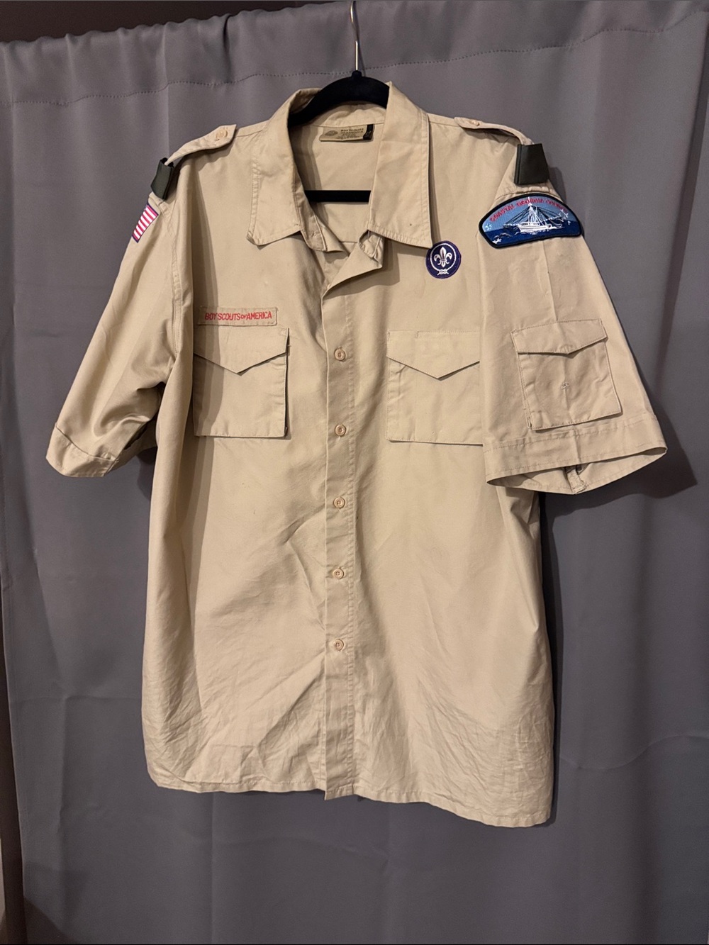 Men's XL BSA Uniform Shirt for Scouters or Scouts.